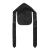 Durag en cuir « Cotton Wreath » noir