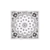 Bandana « Cotton Wreath Paisley » blanc