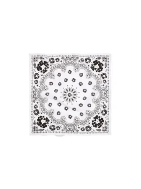 Bandana « Cotton Wreath Paisley » blanc