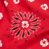 Bandana en coton à motif paisley « Cotton Wreath » rouge