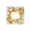 Bandana en soie à motifs floraux, couleur crème