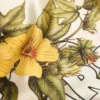 Bandana en soie à motifs floraux, couleur crème