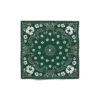 Bandana vert à motif paisley et Cotton Wreath