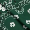 Bandana vert à motif paisley et Cotton Wreath