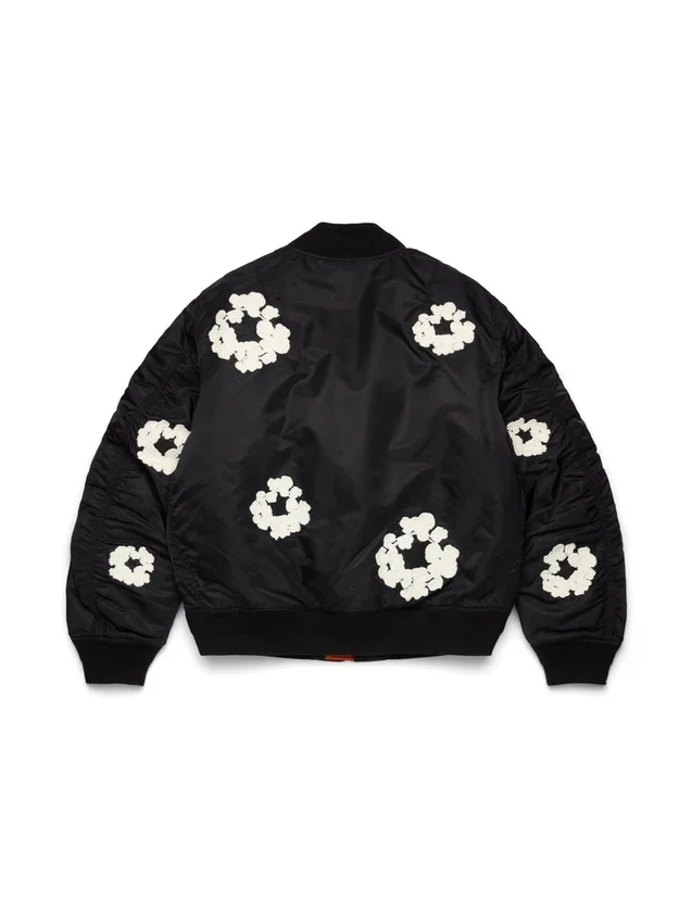 Blouson aviateur MA-1 « Cotton Wreath » noir