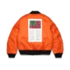 Blouson aviateur MA-1 « Cotton Wreath » noir