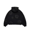 Cardigan à capuche « Cotton Wreath » noir
