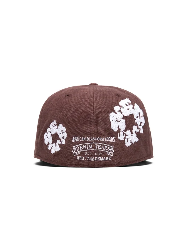 Casquette ajustée en toile « Cotton Wreath » New Era 59FIFTY, marron