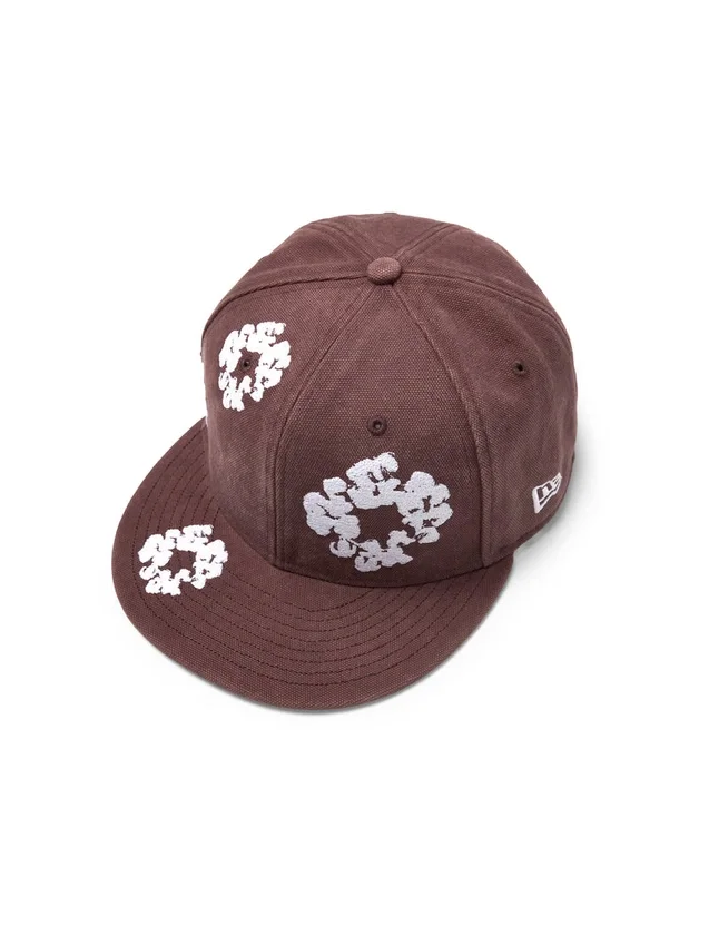 Casquette ajustée en toile « Cotton Wreath » New Era 59FIFTY, marron