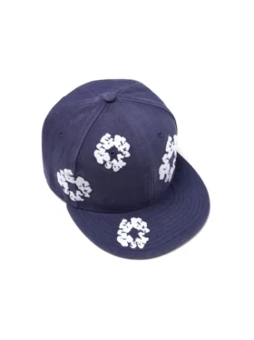 Casquette ajustée en toile New Era 59FIFTY Cotton Wreath indigo