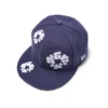 Casquette ajustée en toile New Era 59FIFTY Cotton Wreath indigo