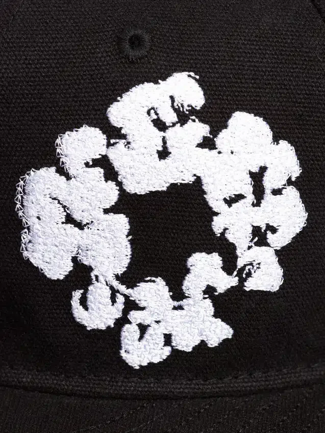Casquette ajustée en toile New Era 59FIFTY Cotton Wreath – Noir