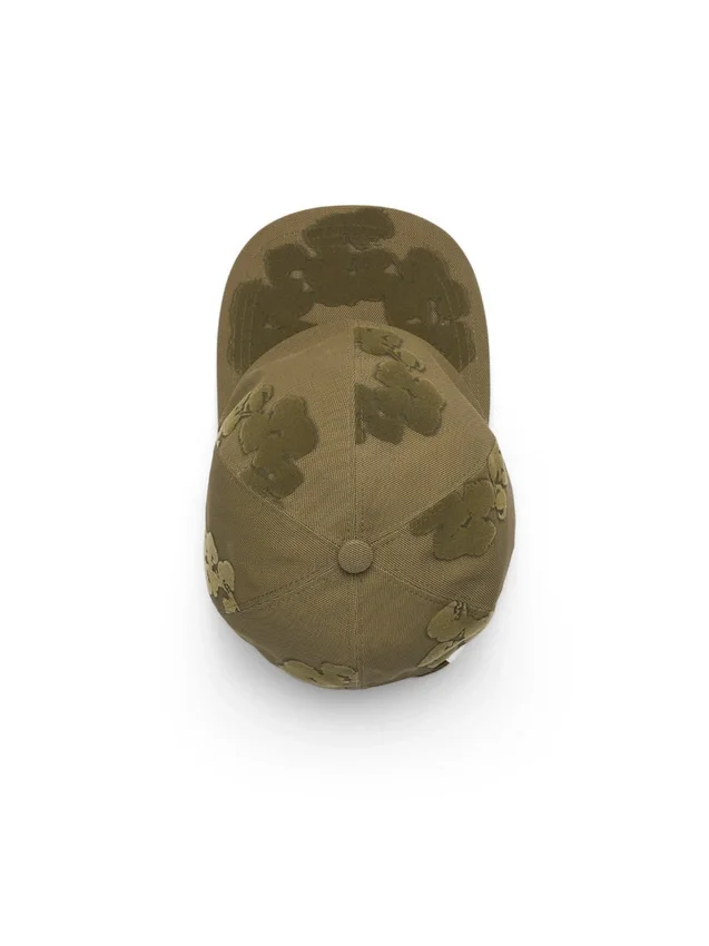 Casquette « Cotton Wreath » floquée, couleur beige