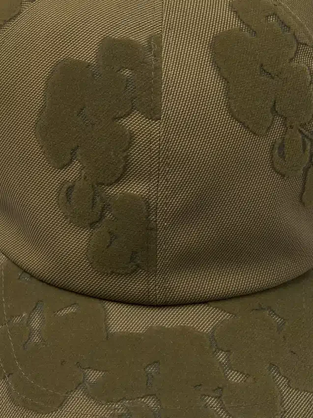 Casquette « Cotton Wreath » floquée, couleur beige