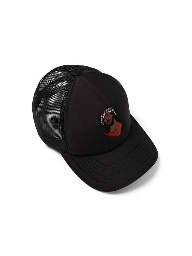 Casquette de camionneur en coton avec couronne
