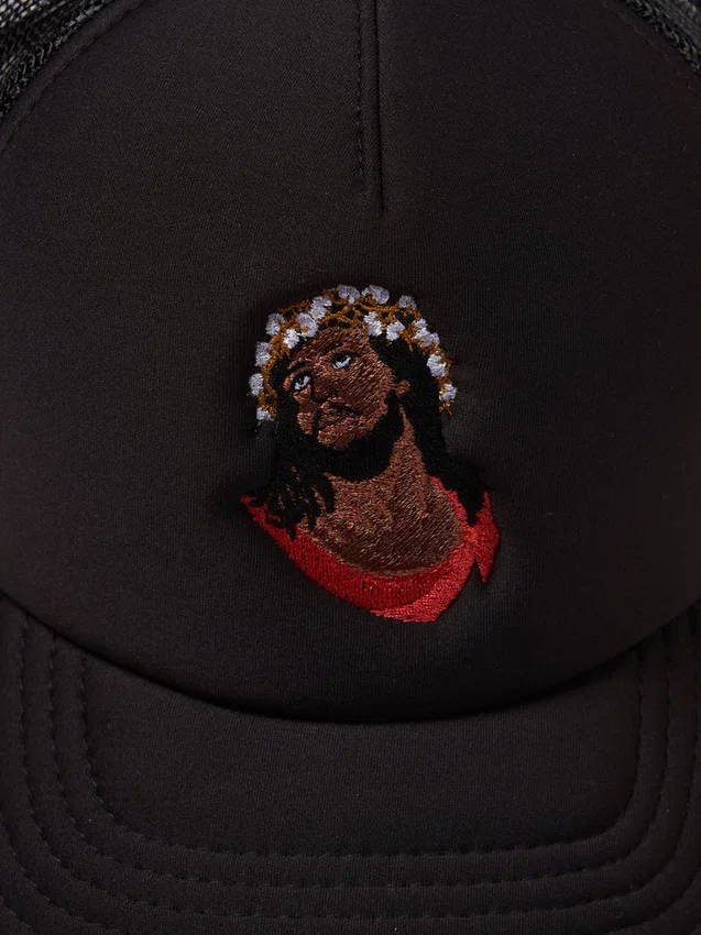 Casquette de camionneur en coton avec couronne