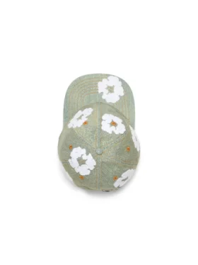 Casquette en Denim brut « Cotton Wreath » – Délavage « Dirty Wash »