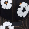 Casquette en Denim brut « Cotton Wreath » – Indigo délavé