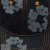 Casquette en Denim brut « Cotton Wreath » « Mono » – Indigo délavé