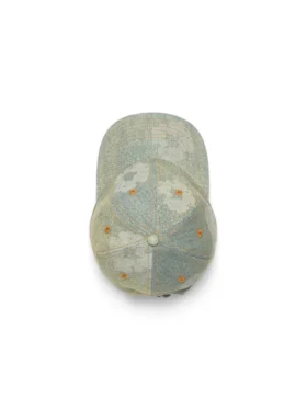 Casquette en Denim brut « Mono Cotton Wreath » – Délavage foncé