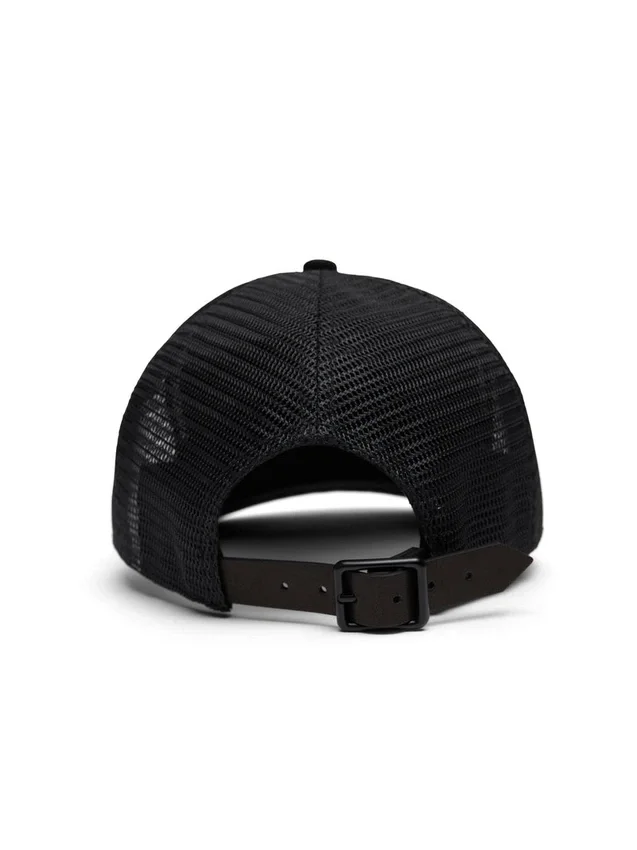 Casquette trucker DT à motif estampé, noire