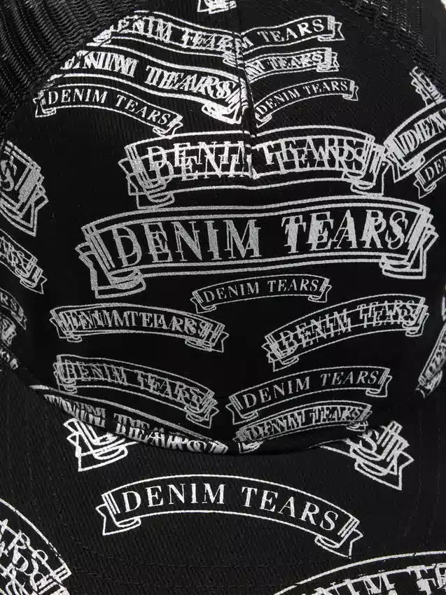 Casquette trucker DT à motif estampé, noire