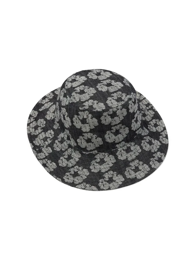 Chapeau bob « Jacquard Wreath » délavé noir