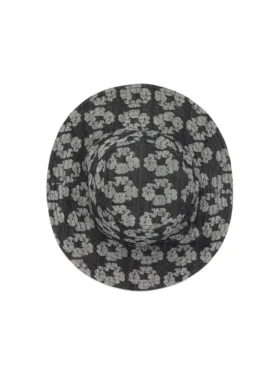 Chapeau bob « Jacquard Wreath » délavé noir