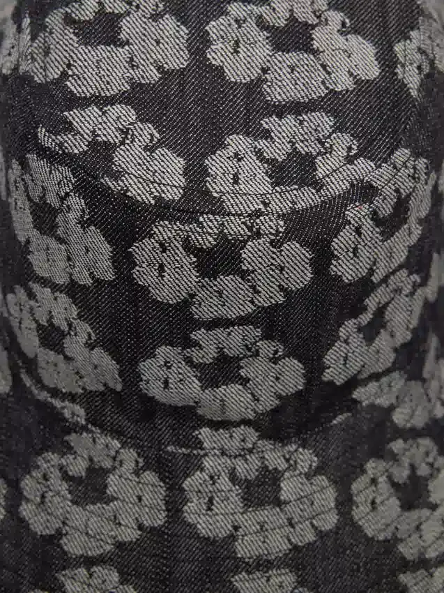 Chapeau bob « Jacquard Wreath » délavé noir