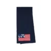 Écharpe aux couleurs du drapeau panafricain avec couronnes, bleu marine