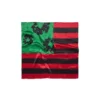 Écharpe drapeau panafricain avec couronnes, rouge/noir/vert
