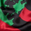 Écharpe drapeau panafricain avec couronnes, rouge/noir/vert