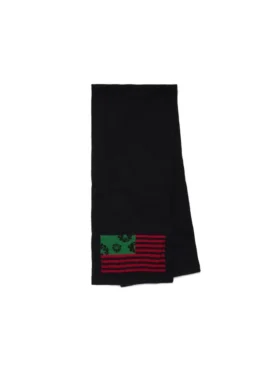 Écharpe drapeau panafricain « Wreath » noire