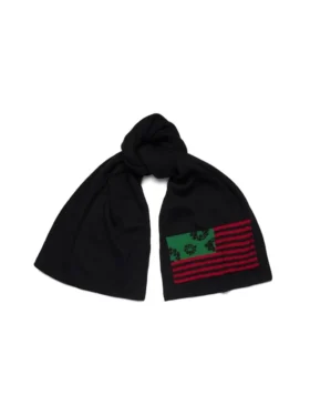 Écharpe drapeau panafricain « Wreath » noire