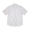 Chemise boutonnée à manches courtes DT Panther, blanche