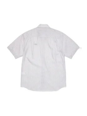 Chemise boutonnée à manches courtes DT Panther, blanche
