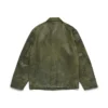 Chemise « Jungle » en cuir, vert militaire
