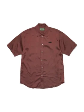 Chemise à manches courtes boutonnée DT Panther, rouge