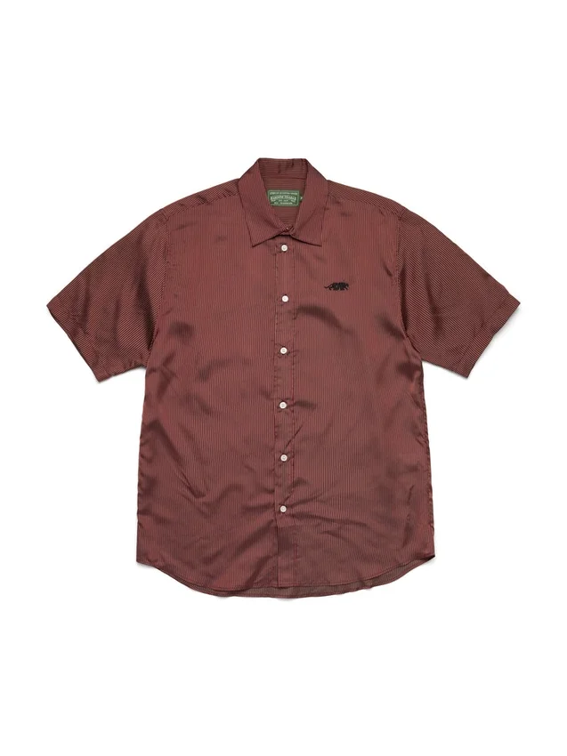 Chemise à manches courtes boutonnée DT Panther, rouge