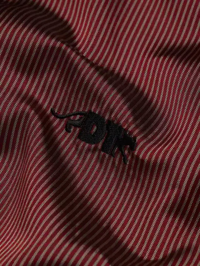 Chemise à manches courtes boutonnée DT Panther, rouge