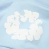 Cotton Wreath Hoodie bleu poudre