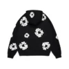 Cotton Wreath Hoodie noir
