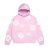 Cotton Wreath Hoodie rose poudré