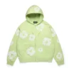Cotton Wreath Hoodie zippé, couleur menthe