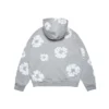 Cotton Wreath Hoodie zippé gris