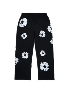 Cotton Wreath Sweatpant noir