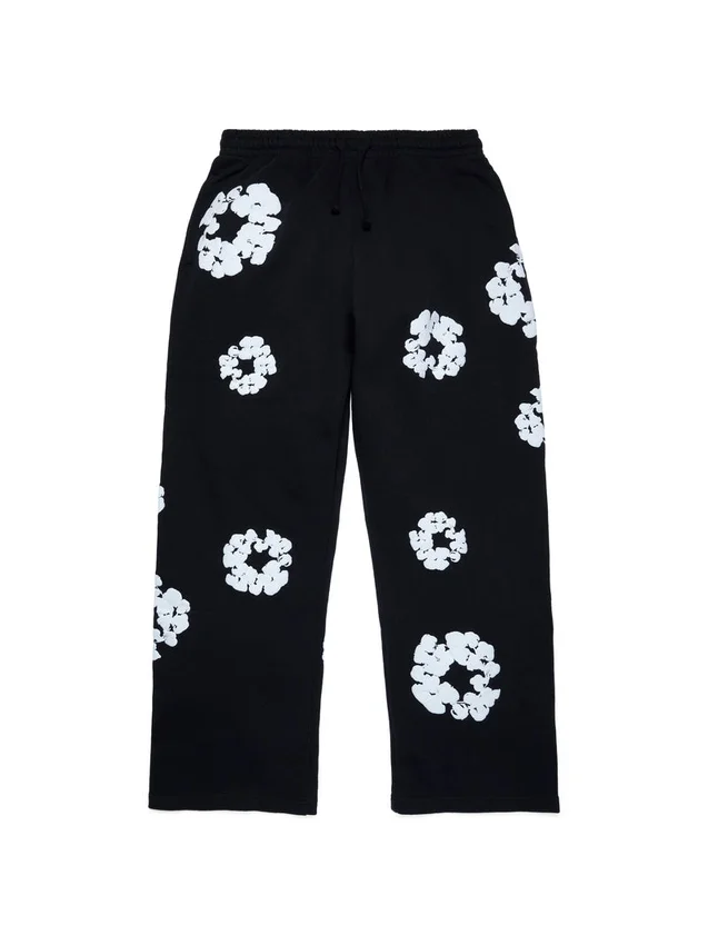 Cotton Wreath Sweatpant noir