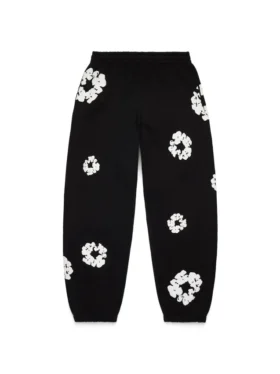 Cotton Wreath Sweatpant noir