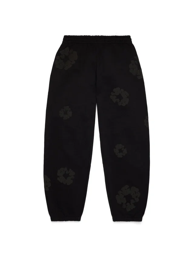 Cotton Wreath Sweatpant noir