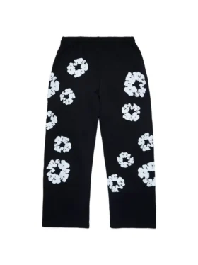 Cotton Wreath Sweatpant noir